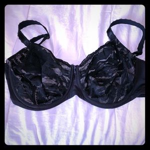 Wacoal. Black lace bra US 34G.